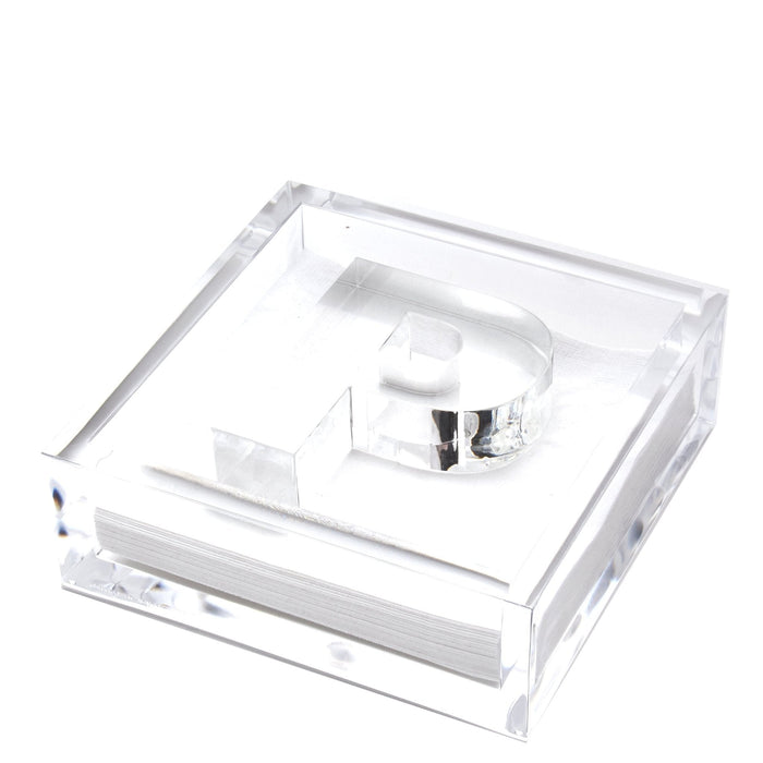 Initial Acrylic Cocktail Napkin Holder