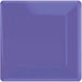 New purple square dinner paper plates