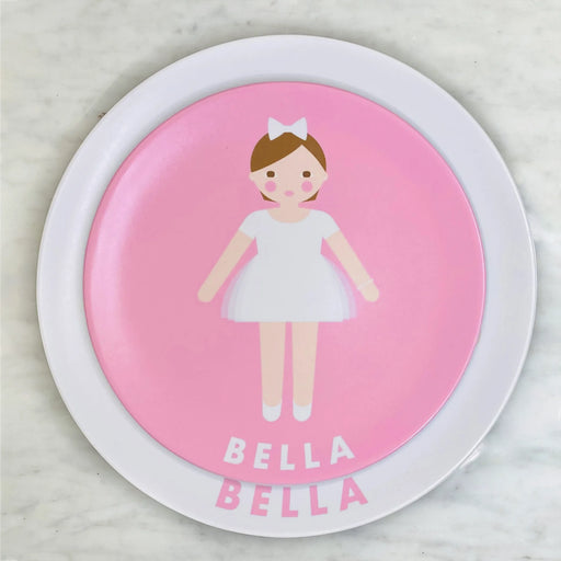 Pink personalized melamine 