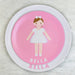 Pink personalized melamine 
