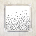 Metallic Bubbly Silver Polka Dot Luncheon Napkins