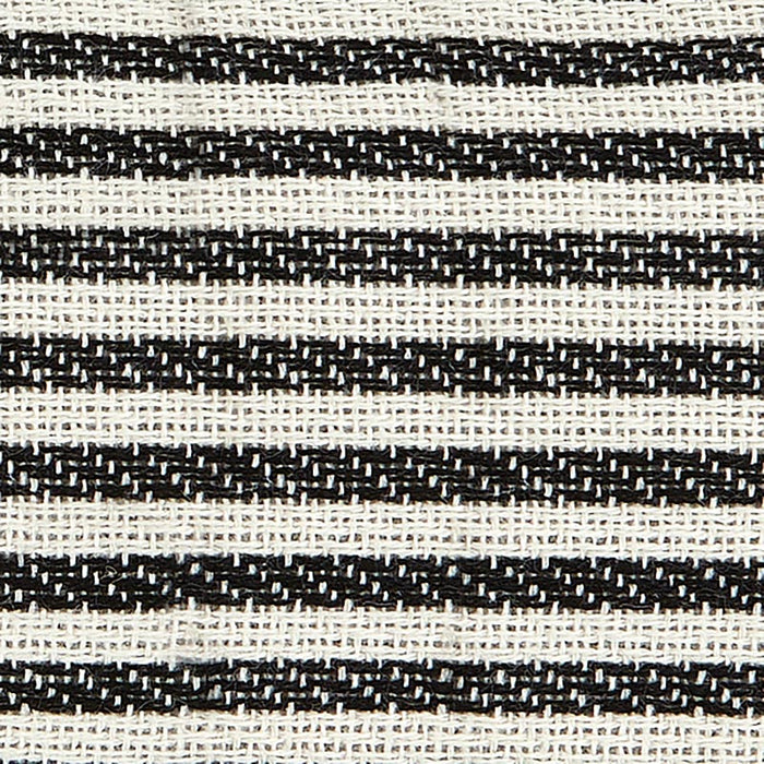 Striped Picnic Blanket — close-up of black and white woven acrylic stripe fabric texture