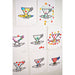 Printable tea cup coloring game cards displayed in a grid — personalized tea party activity for birthday parties, baby showers, and bridal showers