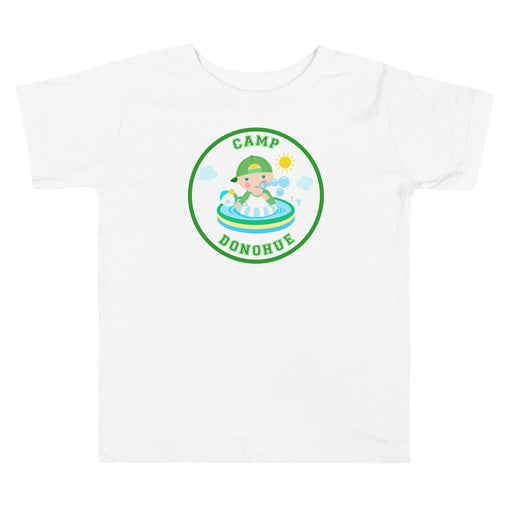 Toddler custom personalized camp name t-shirt