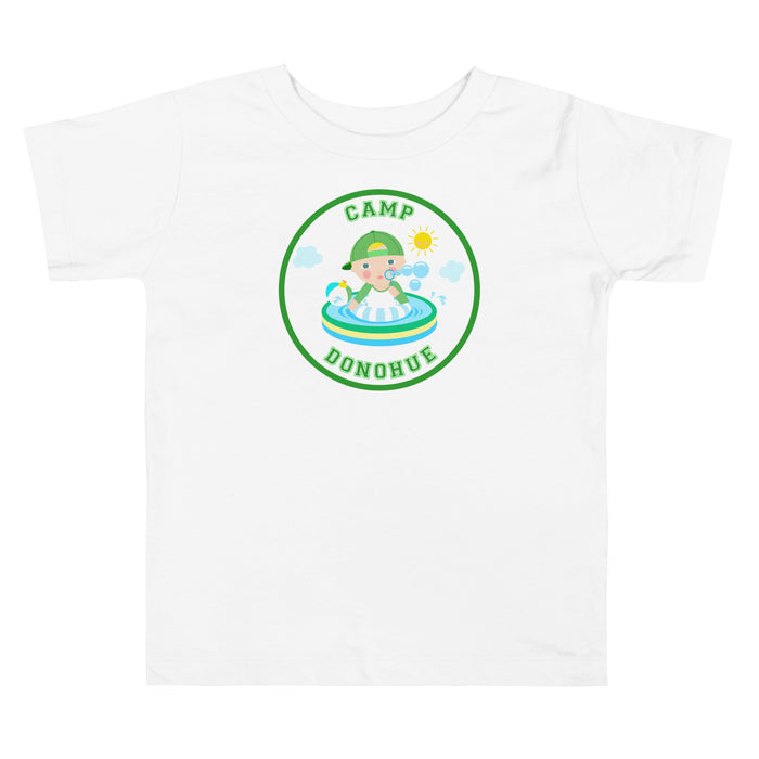 Toddler custom personalized camp name t-shirt