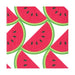 Red and green watermelon slice cocktail paper napkins, 5 x 5 inch, set of 2 packs