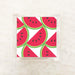 Red and green watermelon slice cocktail paper napkins, 5 x 5 inch, set of 2 packs