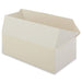 White Rectangular Paperboard Take-Out Box — set of 12, shown open with fast-top closure, recyclable and compostable