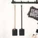 Black Don’t Bug Me fly swatter with leather head and hanging loop