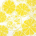 Yellow lemon slice luncheon paper napkins, 6.5 x 6.5 inch, set of 2 packs, 40 napkins total