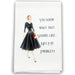 Image Alt Text

White cocktail towel with vintage woman artwork and the phrase You Know What That Sounds Like Not My Problem