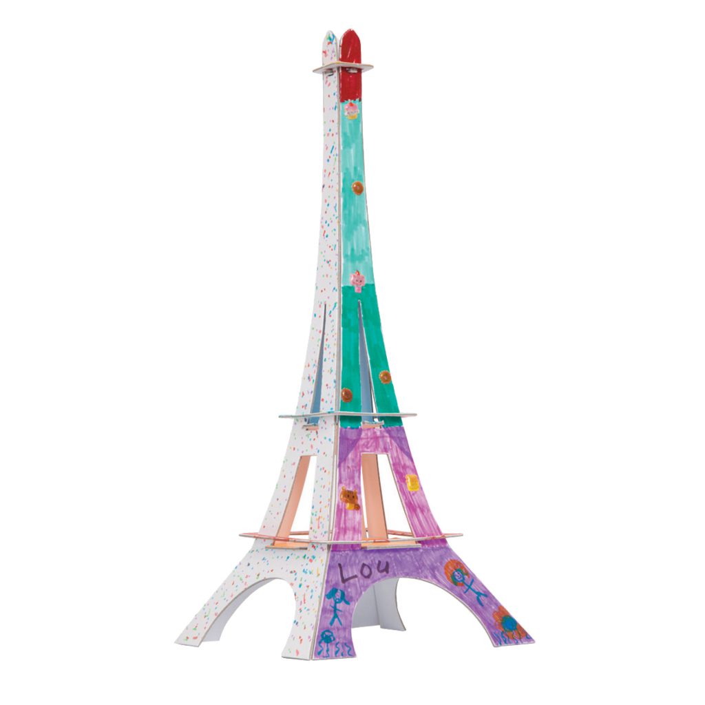 Eiffel Tower Cardboard Sculpture