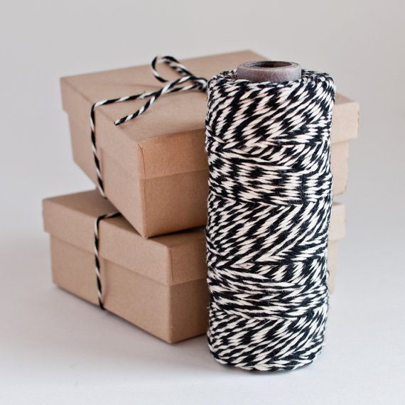 Black and Natural White Baker’s Twine