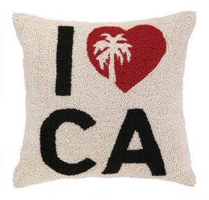 I Heart CA Hook Pillow