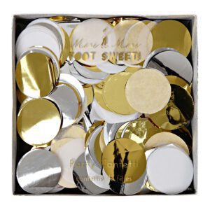 Gold and Silver Metallic Confetti