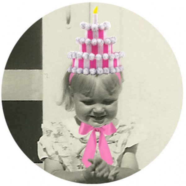 Three Tier Pink Birthday Cake Hat