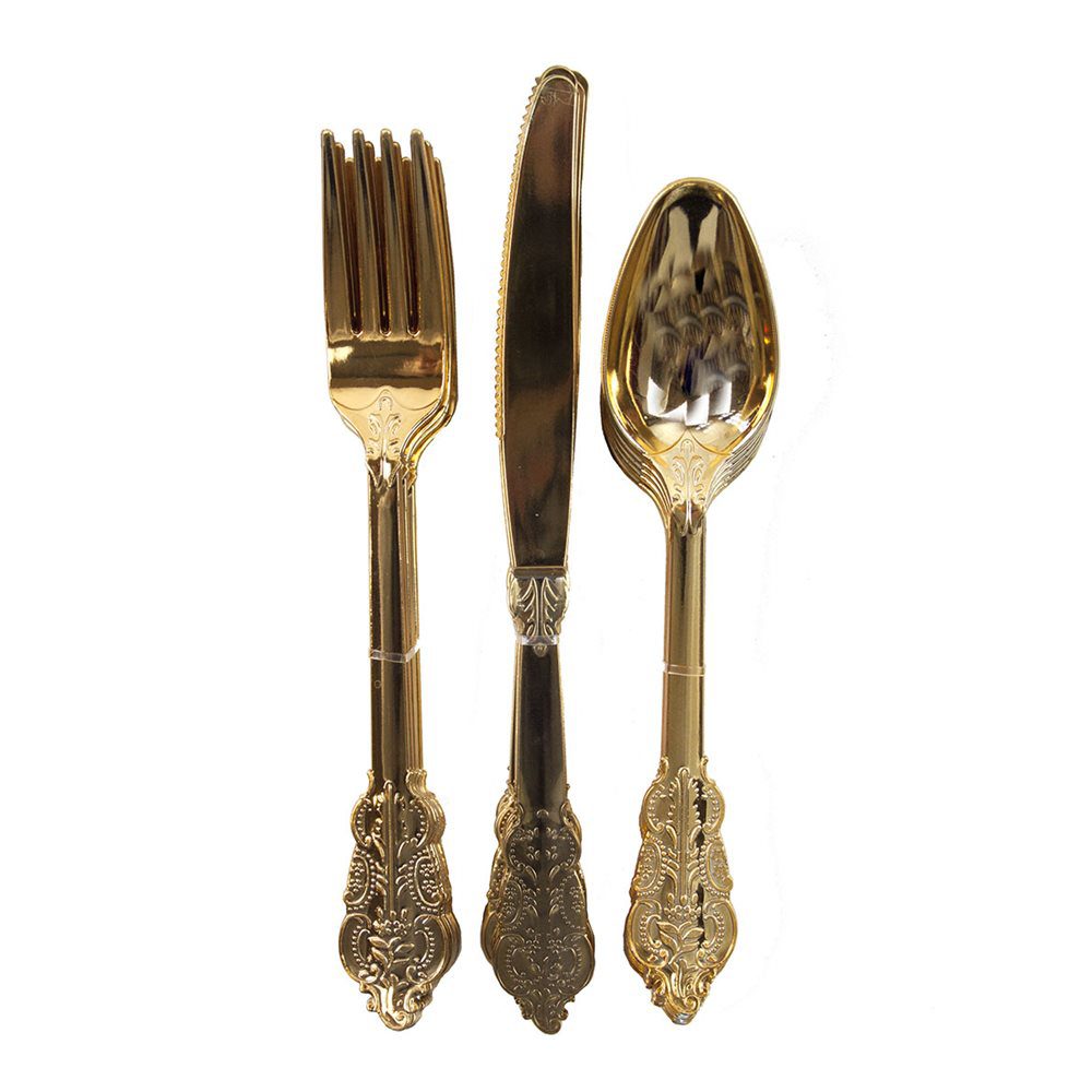 Gold Ornate Cutlery Set of 6