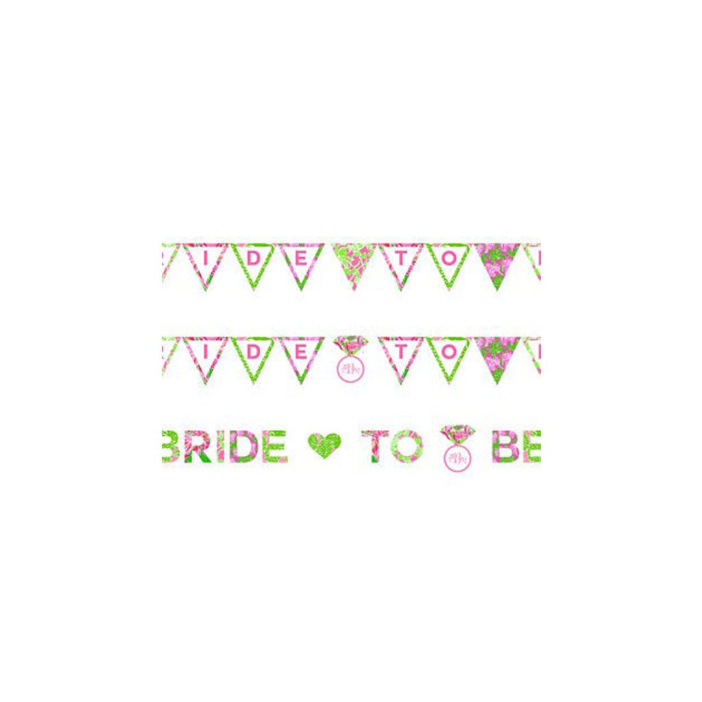 Tropical Flowers Bride To Be Banner