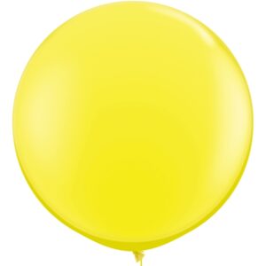 Oversized Yellow Latex Balloon