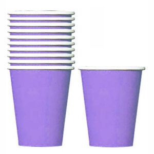 New Purple Paper Cups Set