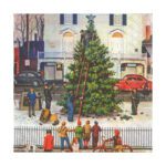Tree in Town Square Beverage Cocktail Napkins – 2 Packets - Image 3