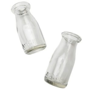 Glass Milk Bottles Set of 6 available for sale