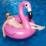 Giant Pink Flamingo Pool Float - Image 4