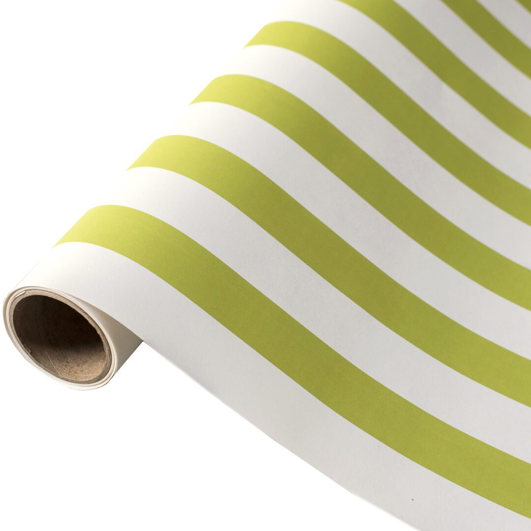Classic Lime and White Stripe Table Wrap
