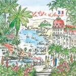 La Cote d'Azur Luncheon Napkins – 2 Packets - Image 2