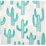 Large Cactus Luncheon Paper Napkins – 2 Packets - Image 2