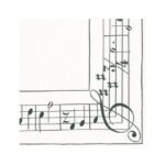 Sonata Musical Notes Cocktail Napkins – 2 Packets - Image 2