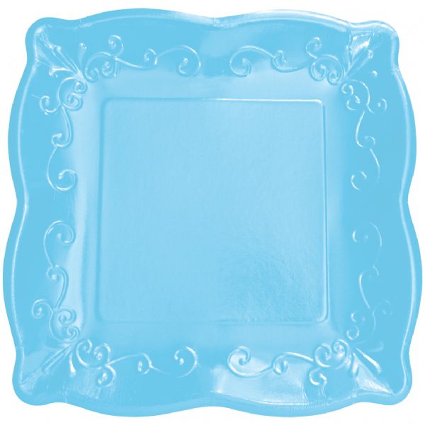 Azure Pottery Banquet or Dinner Paper Plates