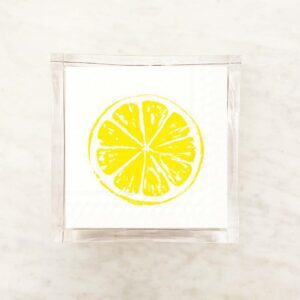 Lemon Slice Cocktail Paper Napkins 2 Packets