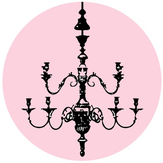 Chandelier Decal available for sale at Modern Lola