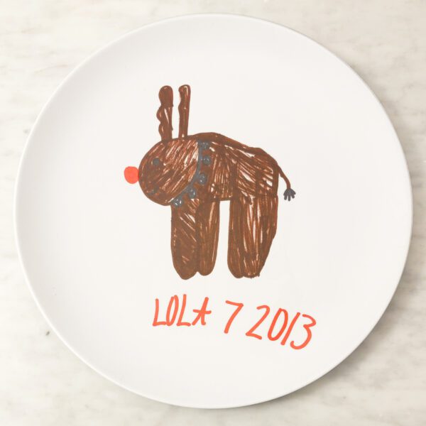 Create cherished memories with a personalized melamine plate! Showcase your child's artwork on a 10" BPA-free, dishwasher-safe plate. Fun, creative, and perfect for gifts or keepsakes