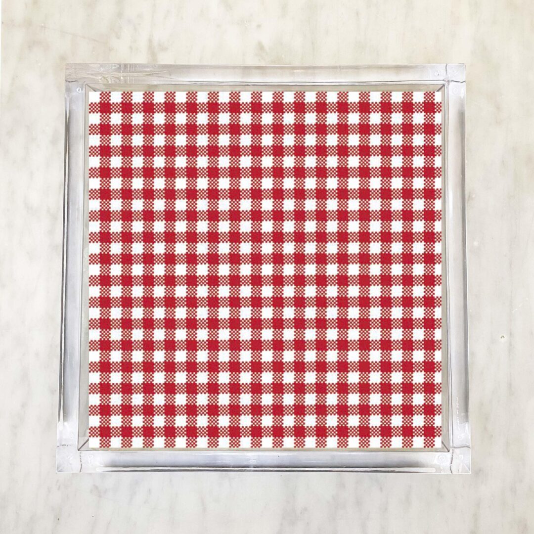 Red Gingham Luncheon Napkins