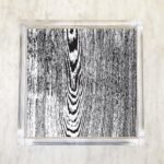 Woodgrain Black Luncheon Napkins 2 Packets