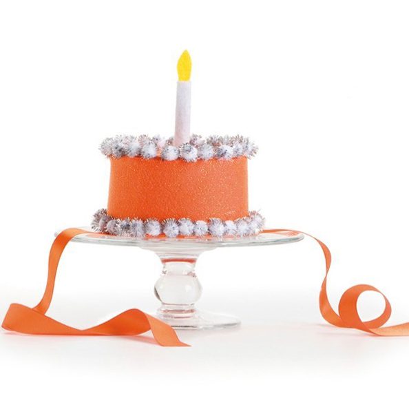 Orange Birthday Cake Hat