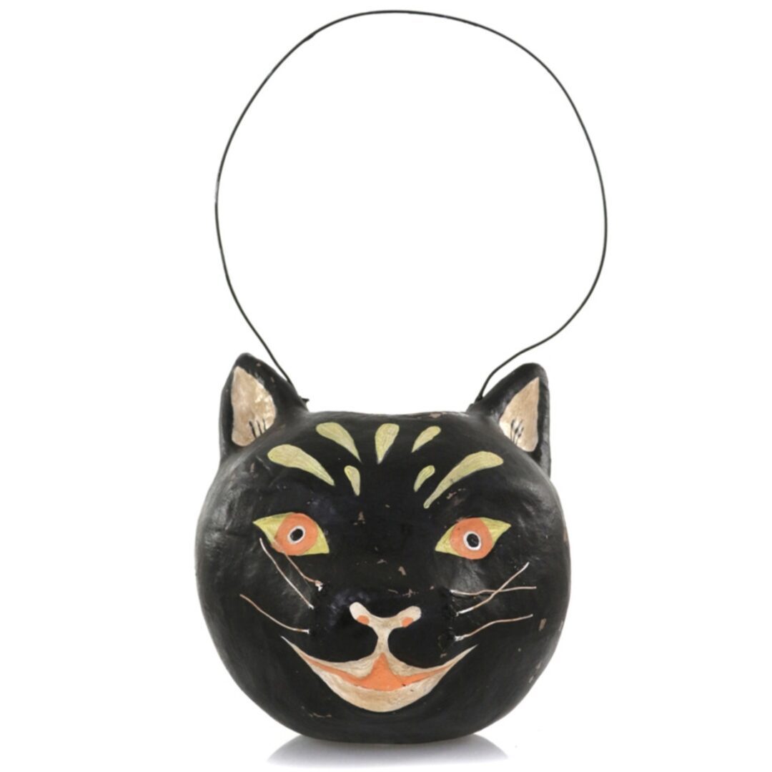 Black Cat Halloween Bucket with Handle