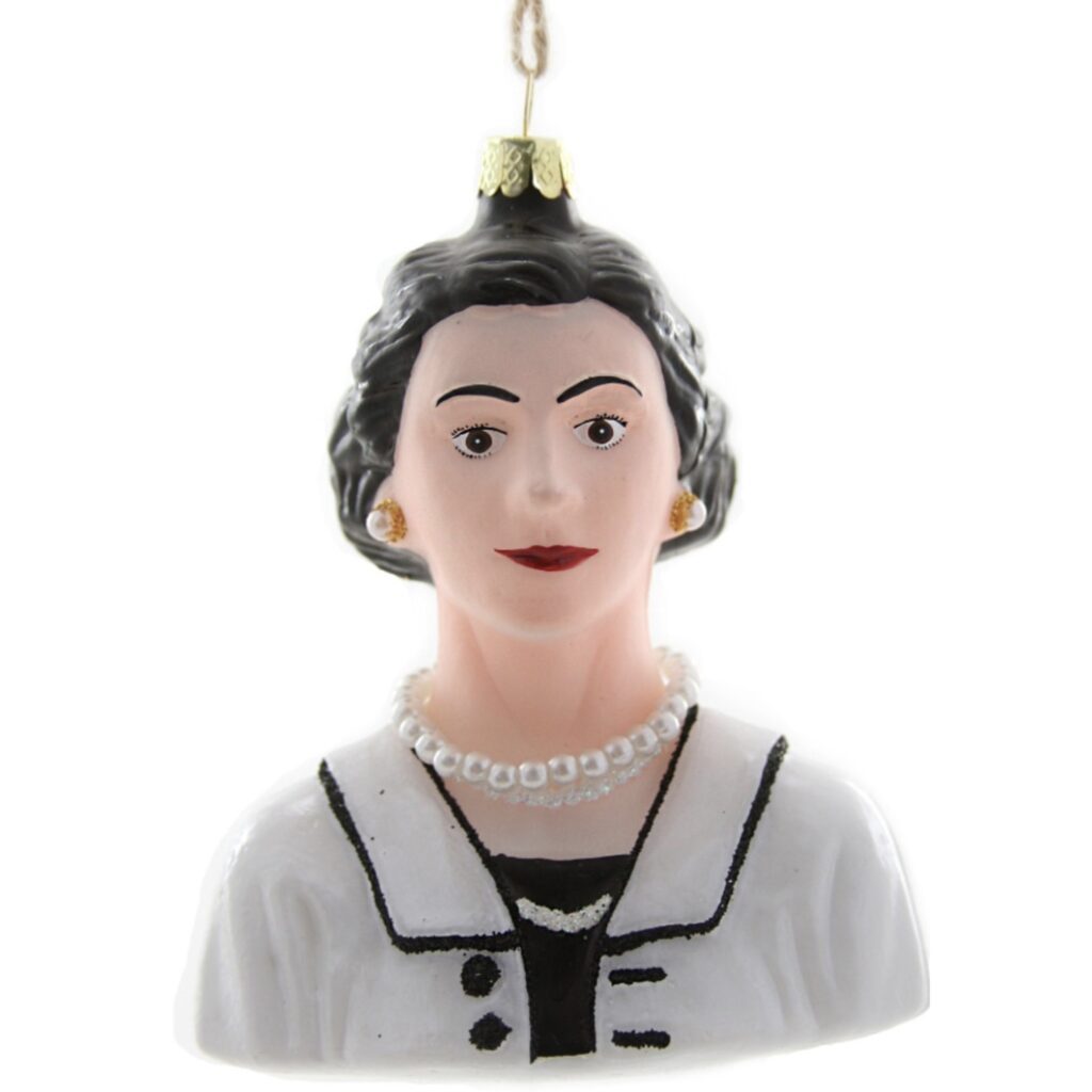 Coco Chanel Glass Ornament Modern Lola women-haircuts-smp-olya