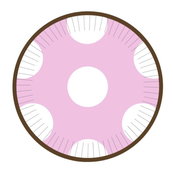 Baby Pink and White Large Polka Dot Dessert Paper Plates