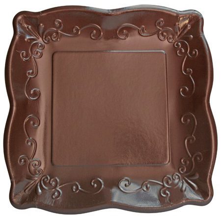 Cocoa Bean Pottery Dinner Paper Plates