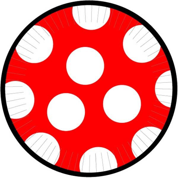 Red and White Polka Dots Dinner Paper Plates