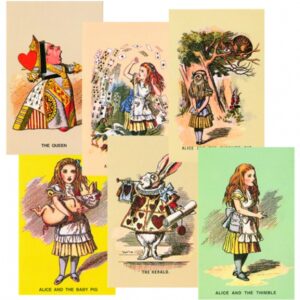 Alice in Wonderland Postcards Set of 12