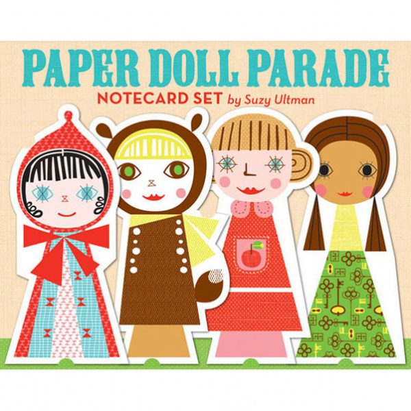 Paper Doll Parade Notecard Set