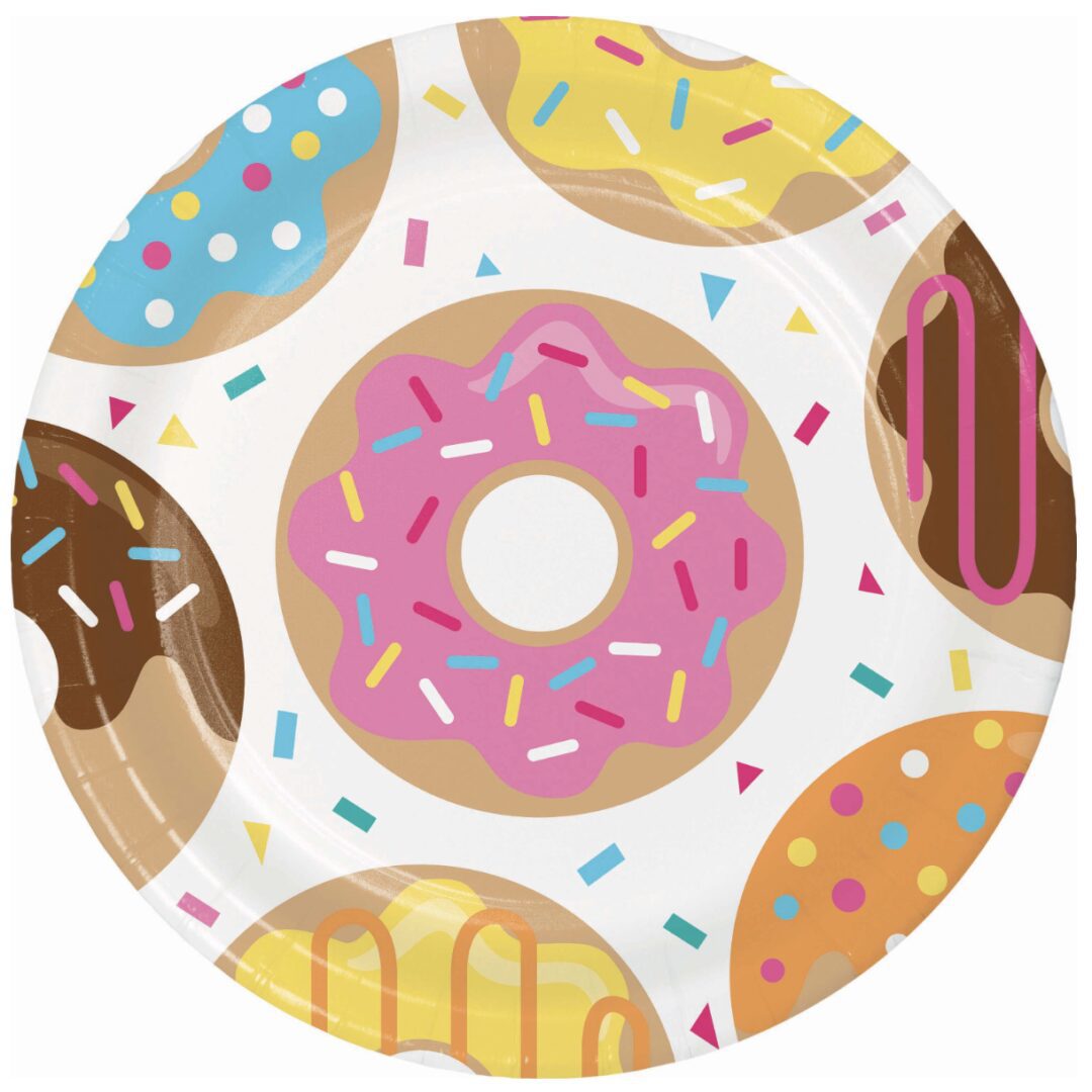 Donuts Dinner Paper Plates