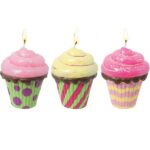Large Confetti Cupcake Candles