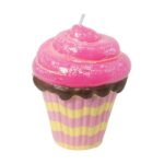 Large Confetti Cupcake Candles - Set of 3 - Image 2