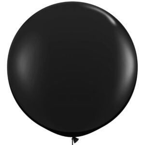 Oversized Black Brown Latex Balloon
