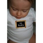 No Hablo White Onesie with White Bib Set - Image 2